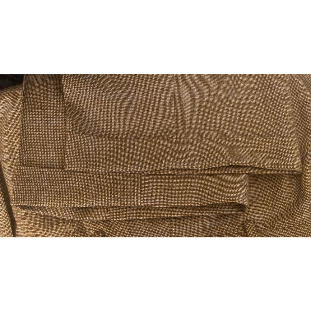 Jos. A. Bank Pleated Front Cuffed Glen Plaid Men's 35 REG Wool Pants - Picture 6 of 8